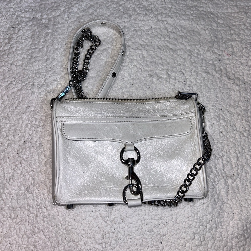 Rebecca Minkoff White Leather Crossbody Bag